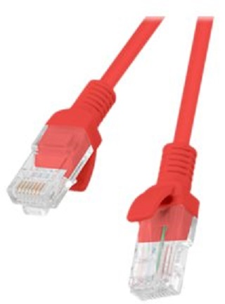 LANBERG PCU5-20CC-0050-R Patchcord RJ45 kat. 5e UTP 0.5m Raudona 10-Pak