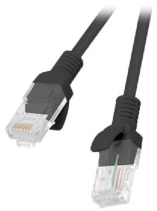 LANBERG PCU5-20CC-0100-BK Patchcord RJ45 kat. 5e UTP 1m kabelis 10 pak