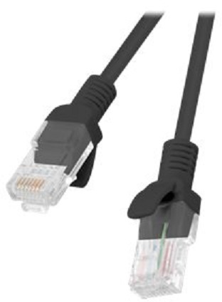 LANBERG PCU5-20CC-0300-BK Patchcord RJ45 kat. 5e UTP 3m juodas 10-Pak
