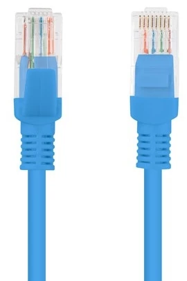 LANBERG PCU6-10CC-0050-B Patchcord RJ45 kat. 6 UTP 0,5 m mėlyna
