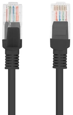 Lanberg Ethernet Patchcord laidas UTP 6 0.5m - juodas