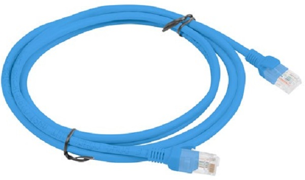 LANBERG PCU6-10CC-0200-B Patchcord RJ45 kat. 6 UTP 2m mėlyna