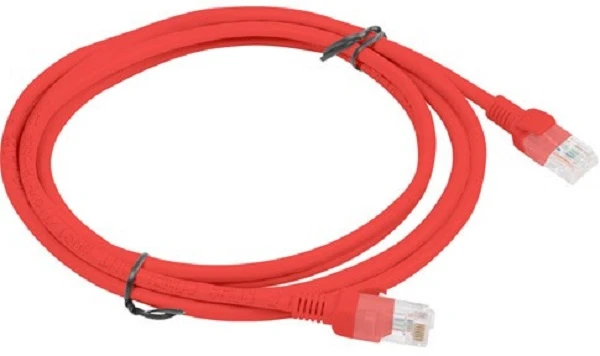 LANBERG PCU6-10CC-0200-R Patchcord RJ45 kat. 6 UTP 2m raudona
