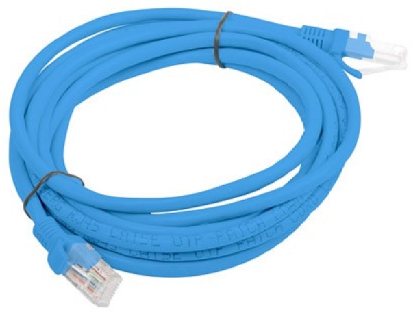 LANBERG PCU6-10CC-0300-B Patchcord RJ45 kat. 6 UTP 3m mėlyna