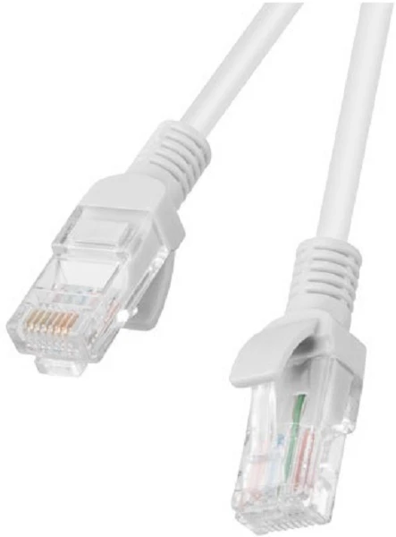 LANBERG PCU6-20CC-0100-S Patchcord RJ45 kat. 6 UTP 1m Pilka. 10 vnt