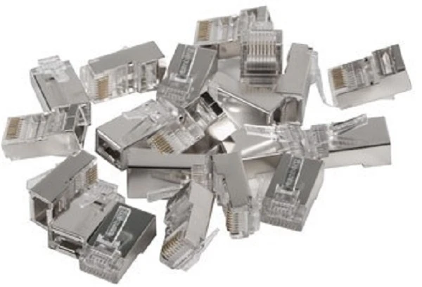 LANBERG PLS-6020EZ kištukas RJ-45 FTP CAT6 8P8C 20PCS praėjimo latakas