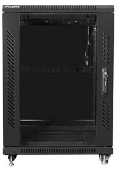 LANBERG FF01-6615-12B laisvai pastatomas stovas 19 colių savaime surenkamas plokščias paketas 15U/600x600mm juodas