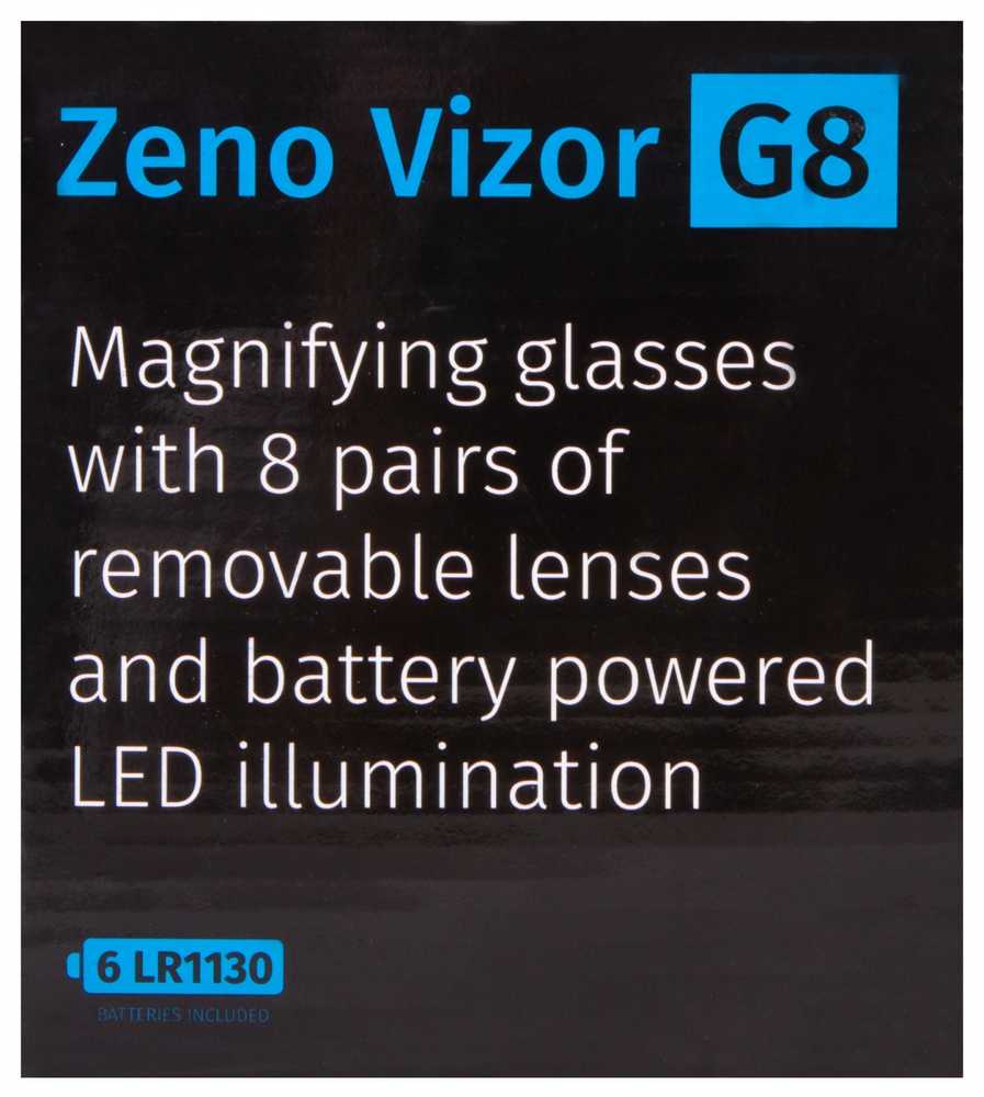 Levenhuk Zeno Vizor G8 Magnifying Glasses 2.5/4/6/8/10/15/20/25x
