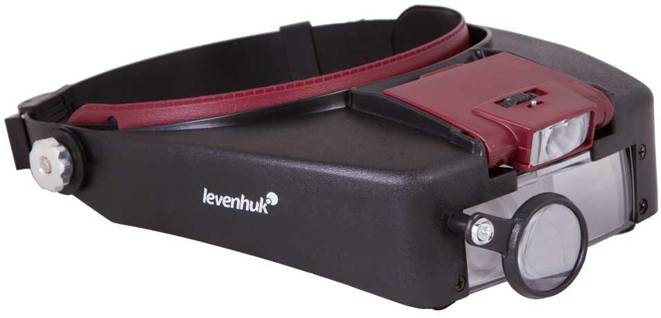 Levenhuk Zeno Vizor H2 galvos lupa 1.5x - 8x