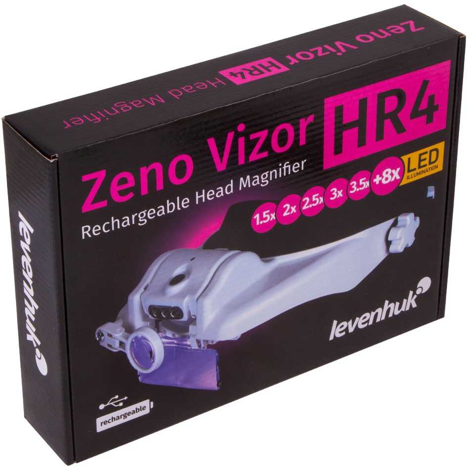 Levenhuk Zeno Vizor HR4 Head Rechargeable Magnifier 1/1.5/2/2.5/3.5 x