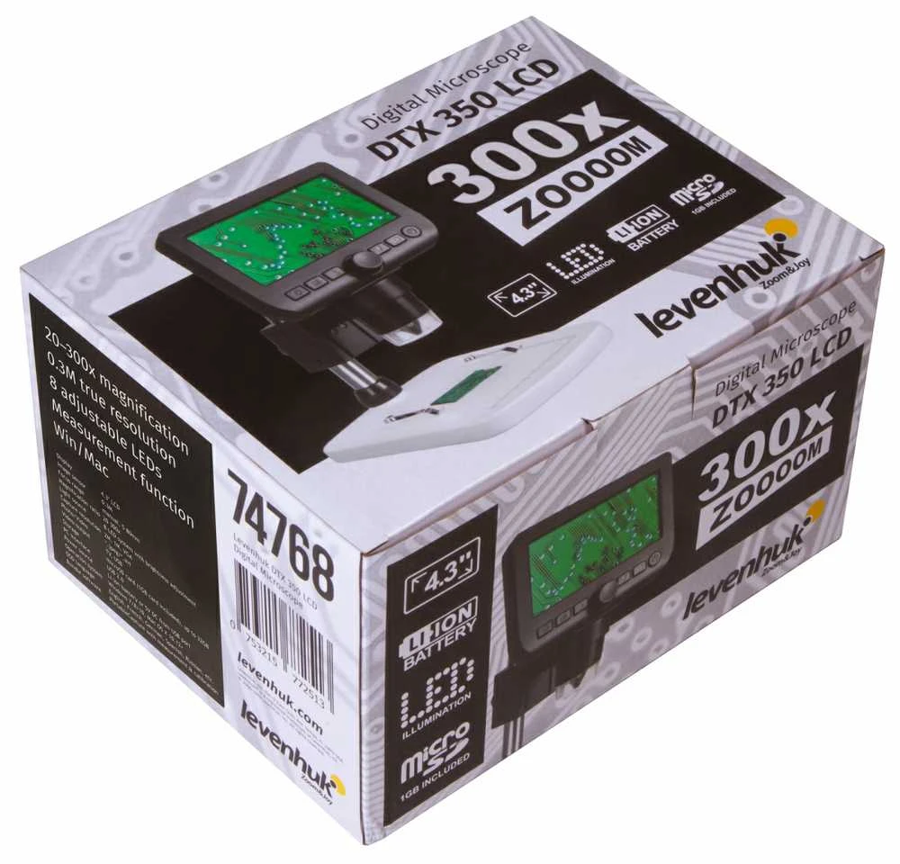 Skaitmeninis mikroskopas Levenhuk DTX 350 LCD 20x-300x