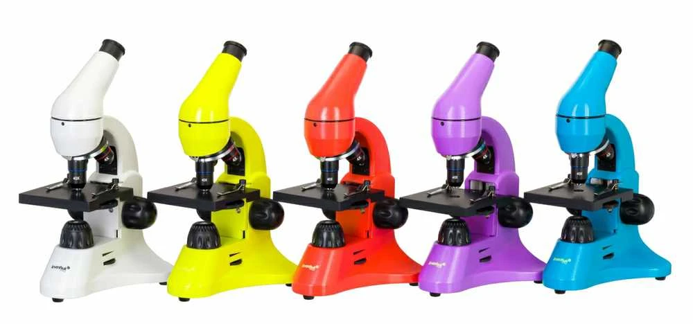 Mikroskopas Levenhuk Rainbow 50L PLUS Amethyst 64x–1280x su eksperimentiniu rinkiniu K50