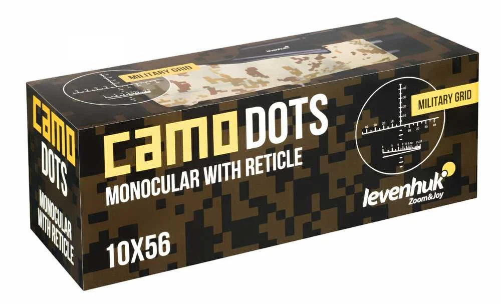 Levenhuk Camo Dots 10x56 monokuliaras su tinkleliu