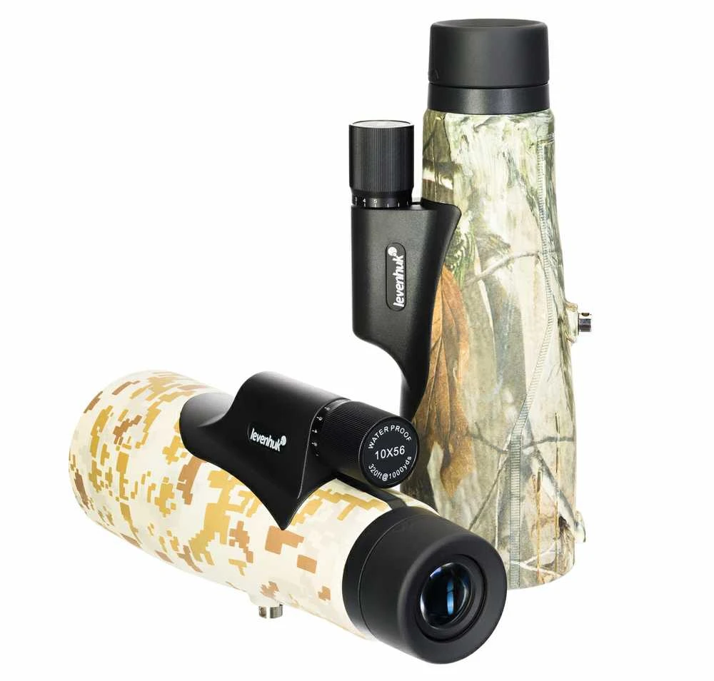 Levenhuk Camo Dots 10x56 monokuliaras su tinkleliu