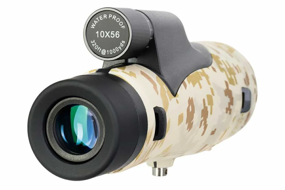 Levenhuk Camo Dots 10x56 monokuliaras su tinkleliu