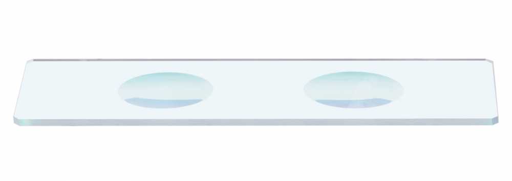 Levenhuk G50 2H Double Cavity Blank Slides, 50 vnt