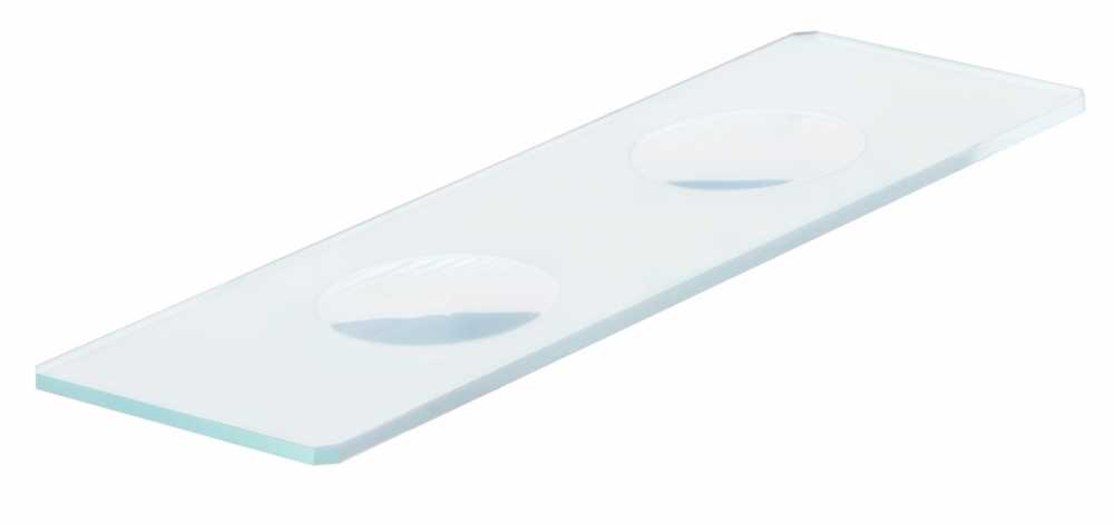 Levenhuk G50 2H Double Cavity Blank Slides, 50 vnt
