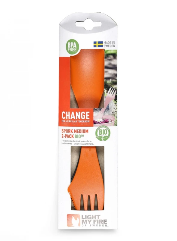 „Light My Fire“ žirklės „Spork O BIO*“, 2 vnt. pakuotėje