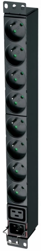 Eaton FlexPDU 8 FR maitinimo paskirstymo įrenginys 1U Juoda 1 AC išvestis(ys / čių)