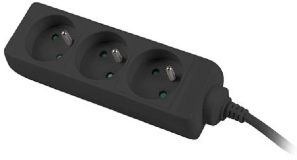 LANBERG PS0-03E-0150-BK 1.5M Juodas 3X 230V Lanter EXTENSION PL. CABLE FROM FULL COPPER
