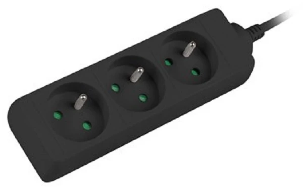 LANBERG PS0-03E-0150-BK 1.5M Juodas 3X 230V Lanter EXTENSION PL. CABLE FROM FULL COPPER