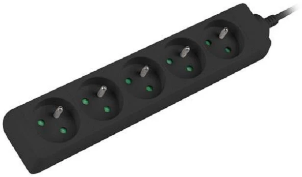 LANBERG PS0-05E-0300-BK 3M Juodas 5X 230V Lanter EXTENSION PL. CABLE FROM FULL COPPER