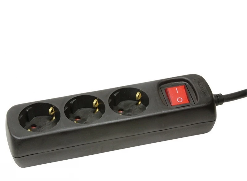 LOGILINK LPS206B LOGILINK - 3 krypčių lizdas, 1,4 m, kompaktiškas