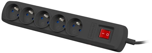 NATEC Surge protection Bercy 400 1.5m 5x French outlets juodas