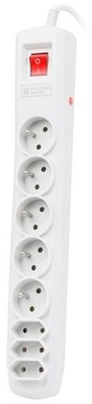 NATEC NSP-0804 Viršįtampių apsauga 8 lizdai IEC CONNECTOR 5m pilkas