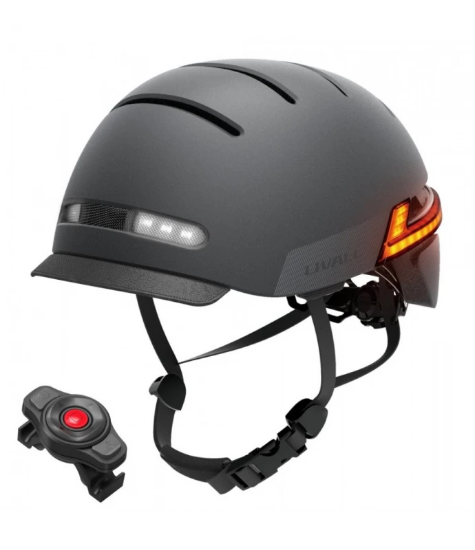 Livall Kask miejski Bluetooth 54-58cm LED/SOS/Intercom juoda