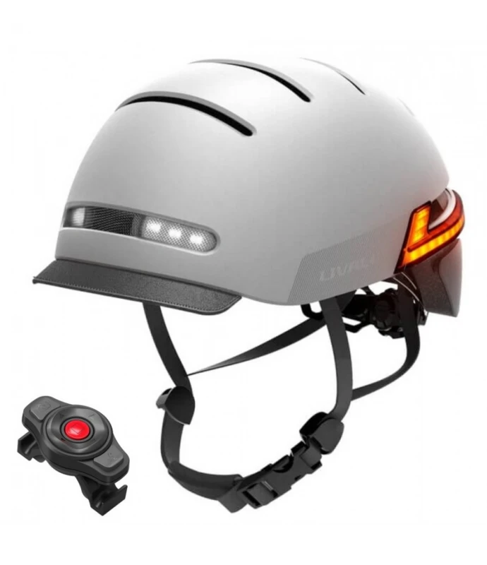 Livall „Bluetooth“ miesto šalmas 54–58 cm LED/SOS/interkomo kamuoliukas