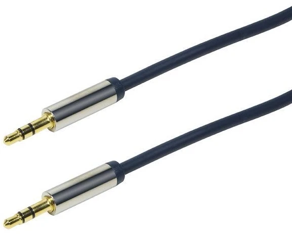 LOGILINK CA10100 LOGILINK - Garso kabelis 3.5 Stereo M/M, tiesus, 1.00 m, mėlynas