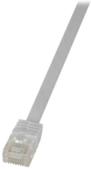 LOGILINK CF2111U LOGILINK - Komutacinis kabelis Plokščias Cat.6 U/UTP SlimLine baltas 20m