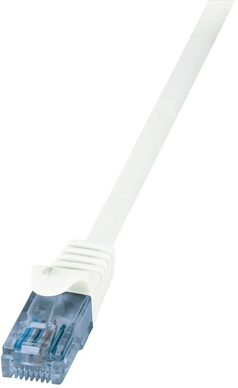 LOGILINK CP3021U LOGILINK - Komutacinis kabelis Cat.6A 10GE Home U/UTP EconLine baltas 0,50m