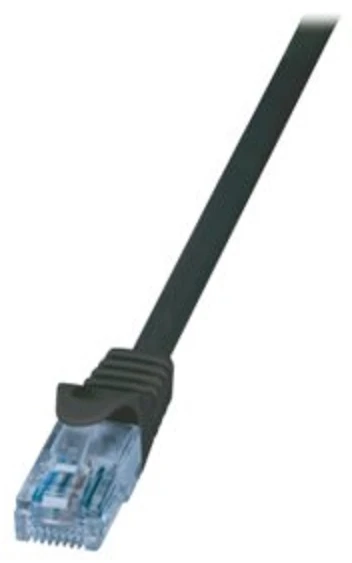 LOGILINK CP3033U LOGILINK - Komutacinis kabelis Cat.6A 10GE Home U/UTP EconLine juoda 1,00m