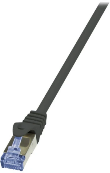 LOGILINK CQ4093S LOGILINK - Cat.6A Patch kabelis pagamintas iš Cat.7 neapdoroto kabelio, juodas, 10m