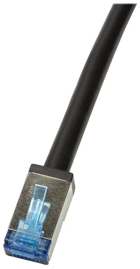 LOGILINK CQ7083S LOGILINK - Lauko kabelis CAT.6A S/FTP PVC+PE, juodas, 7,5m