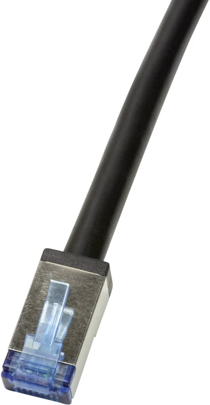 LOGILINK CQ7133S - Lauko naudojimo patch kabelis CAT.6A S/FTP PVC+PE juodas 40m