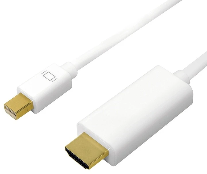 LOGILINK CV0122 LOGILINK - Mini DisplayPort prie HDMI, 4K, baltas, 1m
