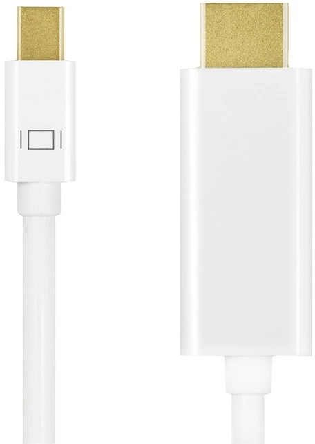LOGILINK CV0122 LOGILINK - Mini DisplayPort prie HDMI, 4K, baltas, 1m