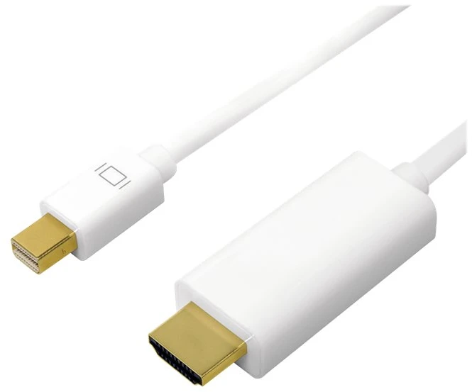 LOGILINK CV0125 LOGILINK - Mini DisplayPort prie HDMI, 4K, baltas, 5m