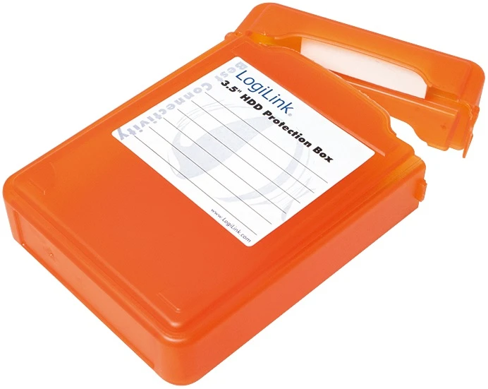 LOGILINK UA0133O LOGILINK - Dėžutės apsauga nuo HDD3.5 oranžinė