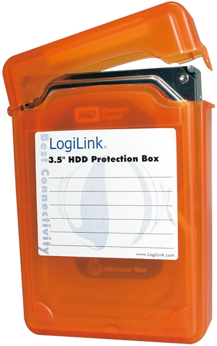 LOGILINK UA0133O LOGILINK - Dėžutės apsauga nuo HDD3.5 oranžinė