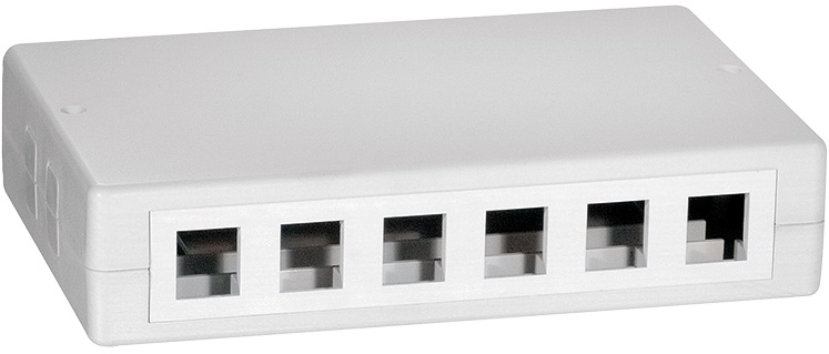 LOGILINK NK4033 LOGILINK- Keystone Surface Mounted Box 12 port UTP, baltas