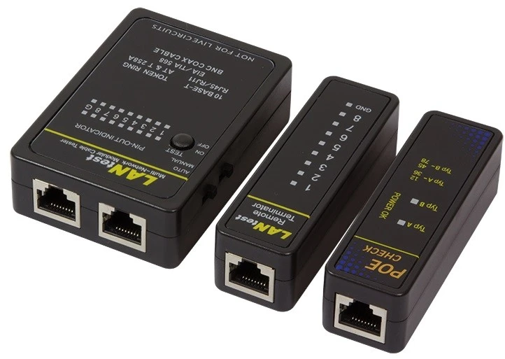 LOGILINK WZ0015P Kabelio testeris su nuotoliniu įrenginiu ir PoE ieškikliu