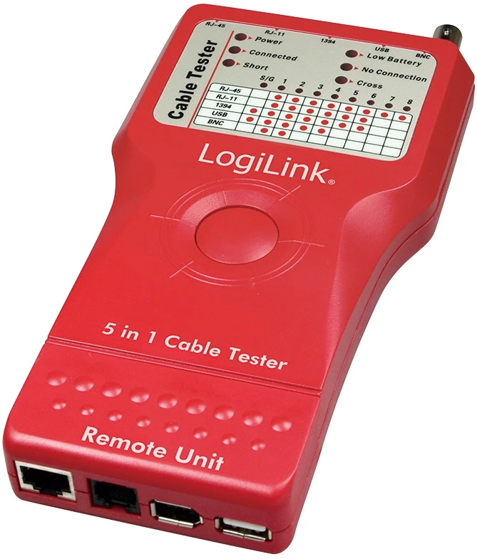 „Logilink“ kabelio testeris „5 viename“ su nuotoliniu įrenginiu