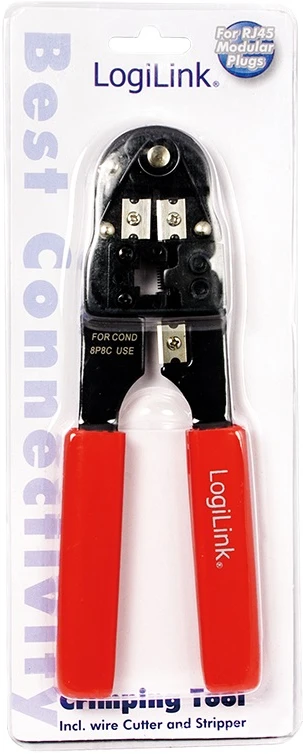 LogiLink Prisijungti | Presavimo įrankis RJ45 su metalo pjaustytuvu