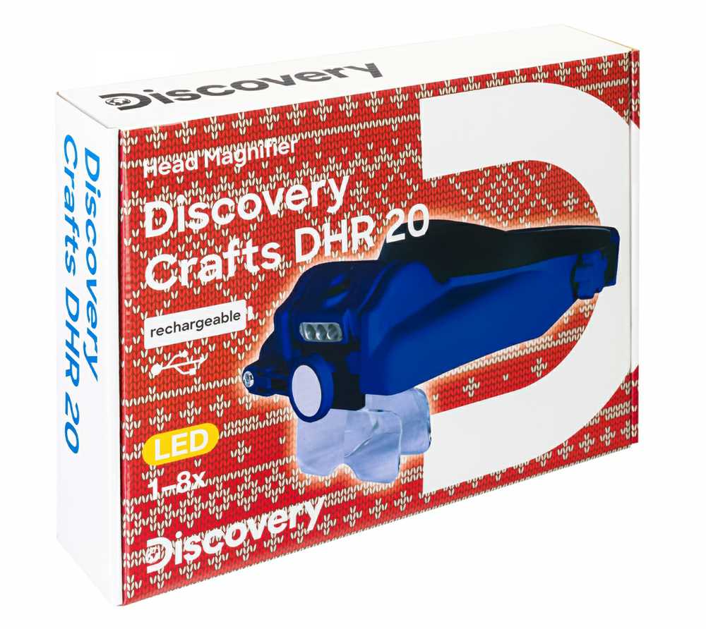 Discovery Crafts DHR 20 galvos įkraunamas didintuvas 1/1.5/2/2.5/3.5/8x