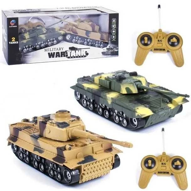 Madej Du nuotoliniu būdu valdomi R/C kovos tankai