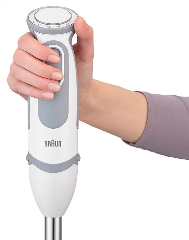 BRAUN Rankinis maišytuvas MQ 5235 WH MultiQuick 5 Vario, 1000W, Nerūdijantis plienas blades, 21 variable speeds, Baltas